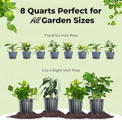 Organic Aroid Potting Mix by Perfect Plants | Chunky Gardening Medium for Tropical Indoor House Plants | Peat Free | Proper Drainage (8qt)