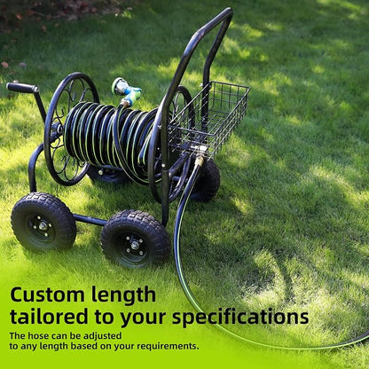 Worth Leader Short Garden Hose 3/4 in. x 10 ft. - Heavy Duty Lightweight PVC Water Hose - Flexible, No Kink, Leakproof, Male to Female Fittings - 200PSI Work & 500PSI Burst, for Lawn & Commercial Use
