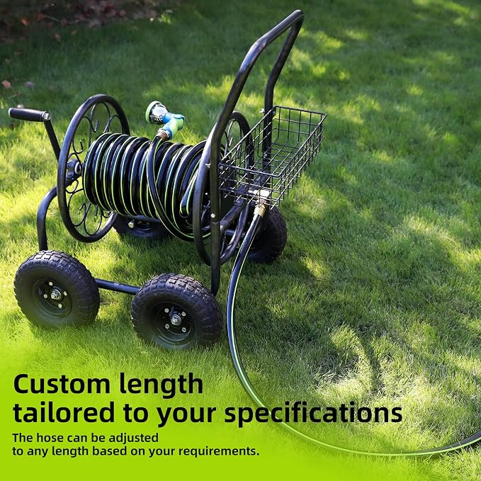 Worth Garden Hose 3/4 in. x 25 ft. - Heavy Duty Lightweight PVC Water Hose - Flexible, No Kink, Leakproof, Male to Female Fittings - 200PSI Work & 500PSI Burst, for Lawn, Gardening & Commercial Use