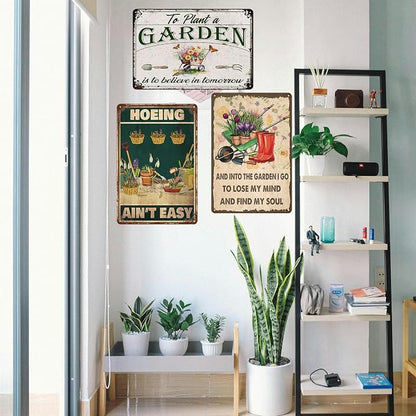 Funny Garden Signs I Go To Lose My Mind And Find My Soul Metal Tin Sign Gardens Signs Decorative Outdoor Yard Signs Decor 8x12 Inch