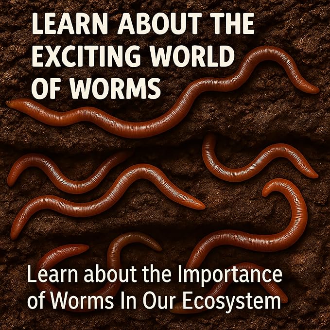 ES EVVIVA SCIENCES Worm Habitat Kit - Transparent Ecosystem Learning Container for Worm Observation and Soil Layer Studies - Composting Science Projects and Lab Use - Intended for Ages 15 & Older