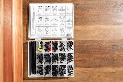 Orbit 69500 92-Piece Drip Irrigation Assortment Kit, Black