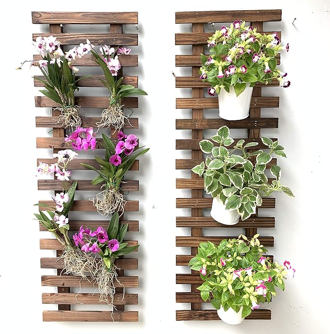 ShopLaLa Wall Planter (90cm, 2 Pack) Hanging Planters for Indoor Plants | Air Plant Succulent Holder, Plant Stand, Vertical Garden Large Stylish Wall Decor for Living Room, Room Decor for Teens