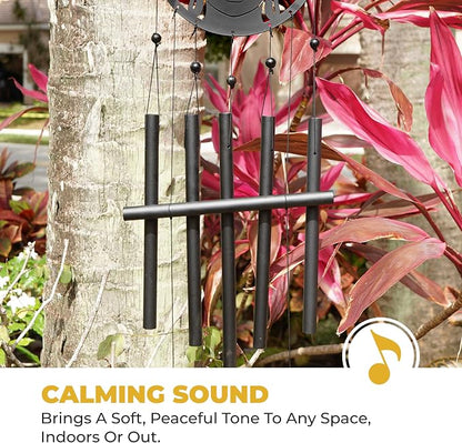 VP Home 28-inch Eternal Zen Buddha Wind Chimes for Outside Unique Zen Buddha Windchimes Outdoor Decorations Garden Decor Buddha Gift for Women, Mom, Grandma, Unisex