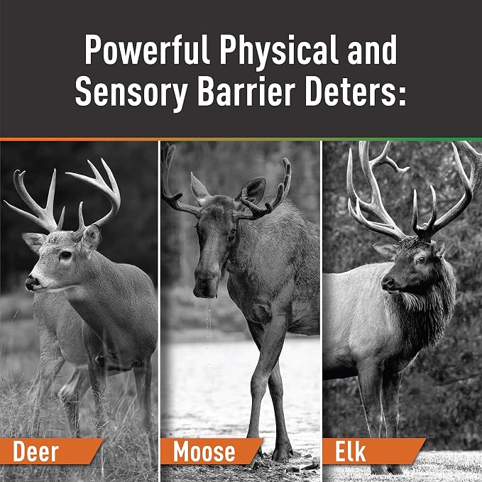 Messina Wildlife CLI-039 3/8-Inch Clips for Deer Repellent Fiberglass Stakes - 30 Pack, Black