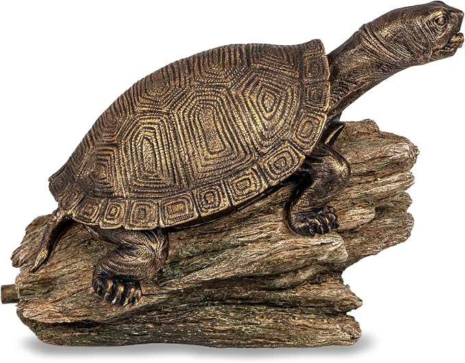 Aquascape Turtle On Log Spitter Fountain for Pond and Garden, 78371