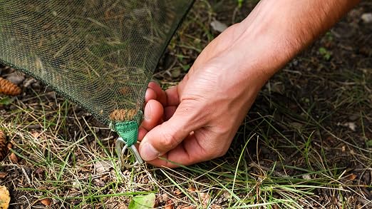 Coghlan's Double Rectangular Mosquito Net – Insect Protection for Camping, Hiking & Travel – Fits Two Sleeping Bags or Cots – Includes Setup Kit & Carry Bag – Green, 63” W x 78” L x 59” H