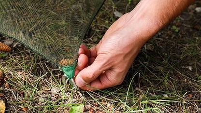 Coghlan's Double Rectangular Mosquito Net – Insect Protection for Camping, Hiking & Travel – Fits Two Sleeping Bags or Cots – Includes Setup Kit & Carry Bag – Green, 63” W x 78” L x 59” H
