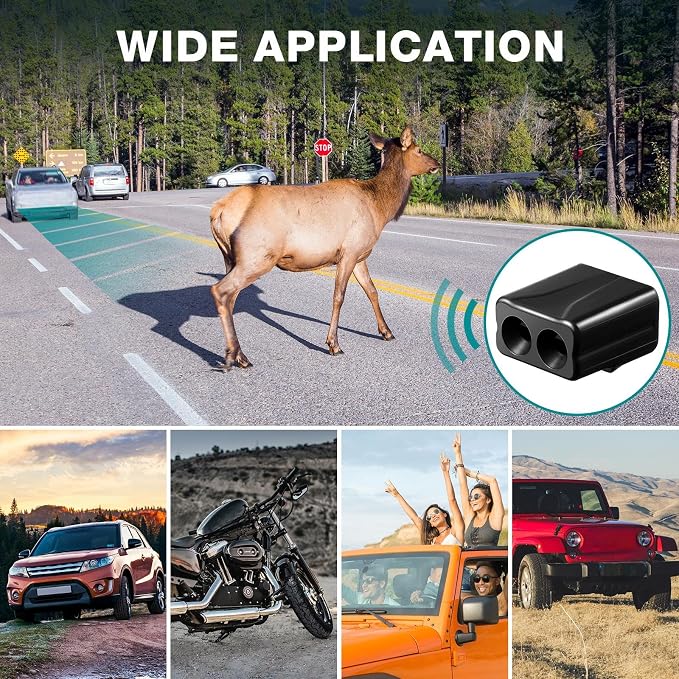 Frienda 8 Pcs Deer Whistles for Vehicles, Car, Deer Horn | Avoids Collisions, Vehicles Wind Activated Ultrasonic Waterproof Warning for Car Motorcycles Animal Save Alert Trucks
