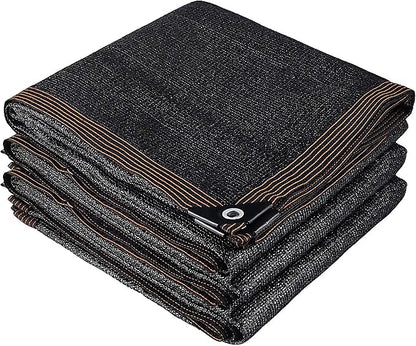winemana 70% Black Shade Cloth, 8 x 12 FT Durable Mesh Tarp with Grommets, Resistant Garden Sun Shade Netting with Taped Edge for Plant Cover, Greenhouse, Patio, Tomatoes, Chicken Coop, Barn Kennel