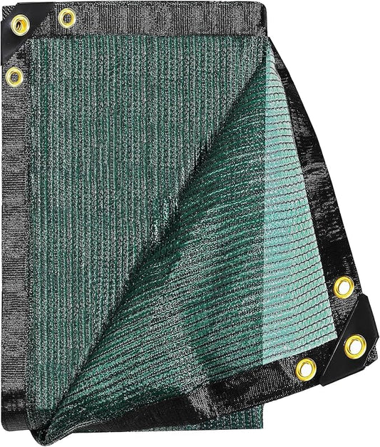 70% Green Colored Shade Cloth 12ft x 24ft Sun Shade Netting with Grommets | Breathable UV Block Balanced Shade for Garden, Plants Cover Patio, Pergola, Chicken Coop, Kennel, Vegetables, Greenhouse