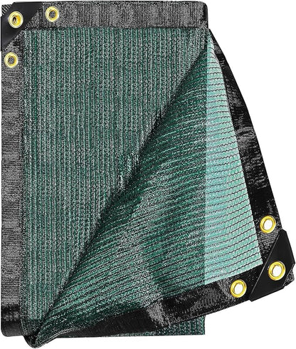 70% Green Colored Shade Cloth 12ft x 20ft Sun Shade Netting with Grommets | Breathable UV Block Balanced Shade for Garden, Plants Cover Patio, Pergola, Chicken Coop, Kennel, Vegetables, Greenhouse