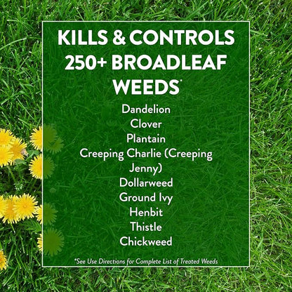 GreenView Weed and Feed 39 lb. Bag, Covers 15,000 sq. ft. | Kills 250 Plus Weeds - 27-0-4 NPK formula - Provides 8 weeks of feeding