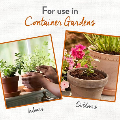 Whitney Farms Organic Potting Soil - Natural Indoor and Outdoor Container Mix, Organic Potting Soil for Vegetables, Herbs and Flowers, Feeds Plants up to 2 Months, 16 qt.