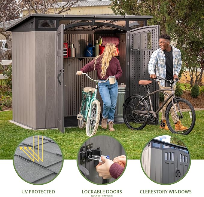 LIFETIME 8 x 5 Ft. Modern Outdoor Storage Shed