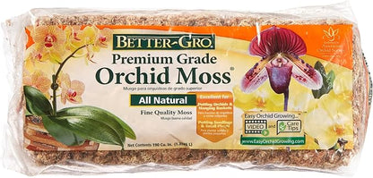 Better-Gro 50000, 4-Quart, 1 and Better-Gro 50450 PKG Orchid Moss, 190 cu. in, Tan