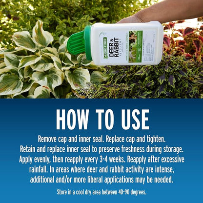 Liquid Fence Deer And Rabbit Repellent Granular 5 Pounds, Harmless To Plants And Animals(Pack of 4)