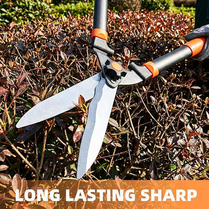 EWPJDK Loppers Hedge Shears & Pruners Combo Set 3-Piece Hedge Clippers, Heavy Duty Tree & Shrub Care Kit for Yard, Lawn & Garden, Professional Branch Cutter Tree Trimmer (Black)