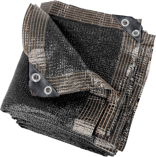 Shade Cloth, 20FT X 30FT 50% Black Outdoor Woven Sun Shade with Grommets, Durable Breathable Netting Shading Antifreezing for Patio, Garden, DIY Home, Plants Cover, Greenhouse, Dog Kennel