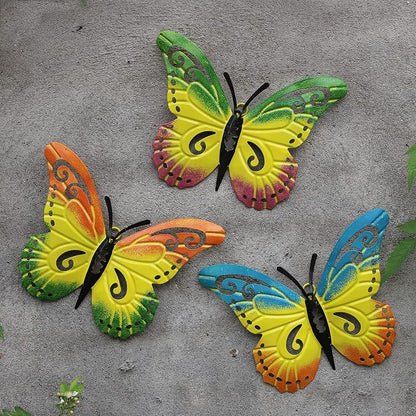 WKHOMEDECO Metal Wall Art, Wall Decor Sculpture Hanging for Indoor and Outdoor Decor, Outdoor Wall Art for Patio, Fence, Garden, Yard, Fence Decorations