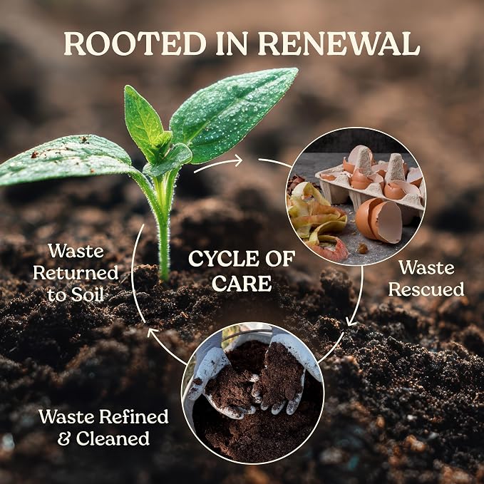 Garden Soil Supplement Mix, Potting Soil Outdoor Plants, Infused with Worm Castings & Vital Blend Activated Charcoal, All-Purpose Potting Soil for Vegetables and Plants, 10 lb Box
