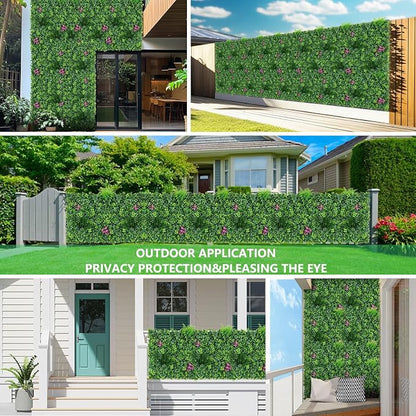 Grooy Boxwood Roll Panels, Grass Wall 60"x180"(75 SQFT), Grass Backdrop, Privacy Screen, Sun Protected Green Wall Decor for Outdoor, Indoor, Garden, Backyard and Décor