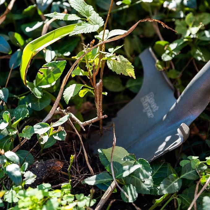 Root Slayer 22311 Nomad Garden Spade, Serrated Edge, Red