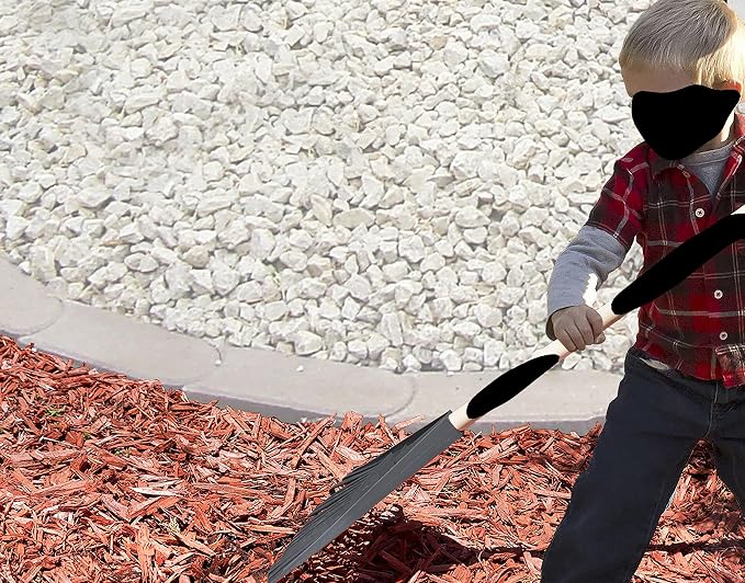 Leaf Rake, Grey Kid Size Leaf Collector, Bulk Pack Gardening Rake, 24-Pack Plastic Rakes with Wood Handle, by Superio