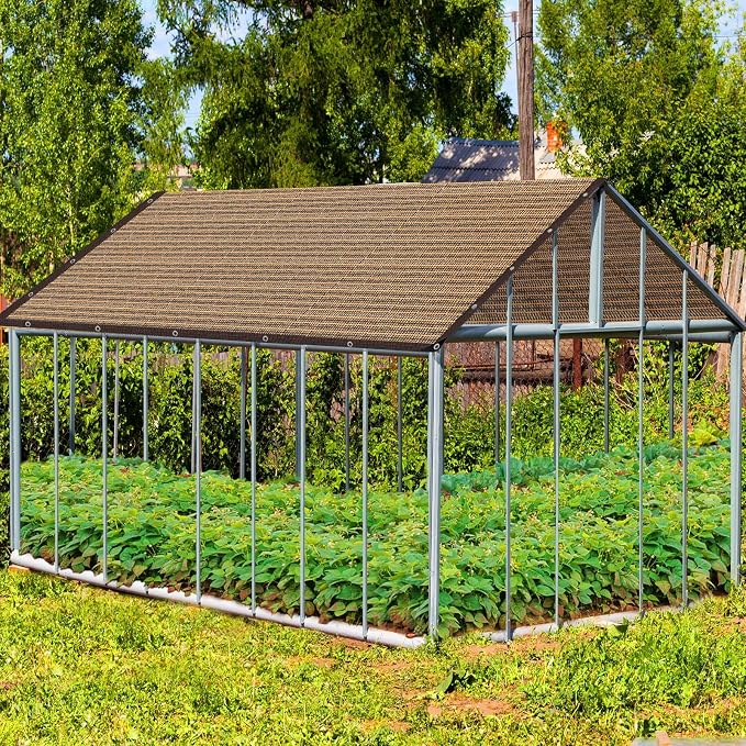 80% Shade Cloth -5x20FT Sunblock Net with Grommet,Lightweight and Durable UV Protection,Shade Cloth for Garden Patio Pergola Balcony Plants Greenhouse Dog Kennel Chicken Coop Outdoor