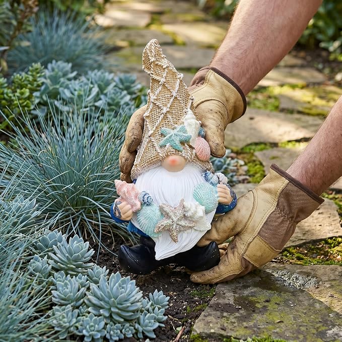 Leekung Garden Gnomes Statues - Outdoor Funny Garden Decor - Ocean Gnomes for Indoor/Outdoor, Beach, Patio, Lawn, Yard, Porch, Bookshelf Gifts