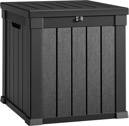 YITAHOME Deck Box | 51 Gallon Weatherproof Outdoor Storage Container for Patio Cushions, Pool Supplies, Garden Tools, Lockable Lid and Side