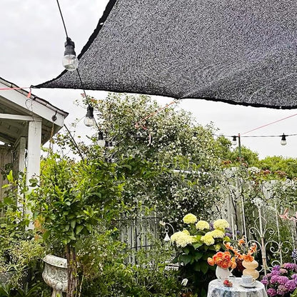 winemana 50% Black Shade Cloth, 6.6 x 6.6 FT Durable Mesh Tarp with Grommets, Garden Sunblock Shade Cloth Shading Antifreezing for Plants Cover, Greenhouse, Barns Kennel, Patio, Tomatoes