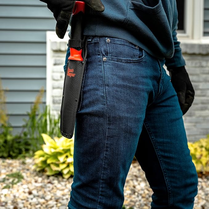 Root Slayer 17211 Soil Knife with Holster, Red