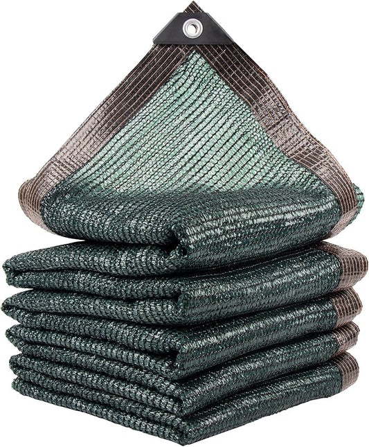 Shade Cloth, 10FT X 20FT 70% Green Outdoor Woven Sun Shade with Grommets, Durable Breathable Netting Shading Antifreezing for Patio, Garden, DIY Home, Plants Cover, Greenhouse, Dog Kennel