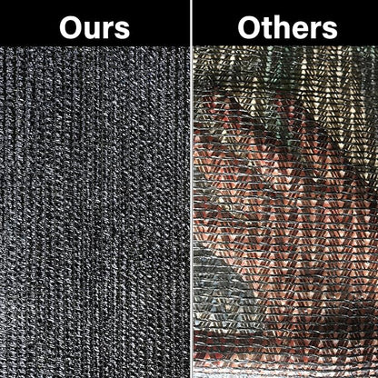 winemana Black Shade Cloth 40%, 8x10 FT Mesh Tarp - Garden Shade for Greenhouse, Patio, Vegetables, Plants Cover and Chicken Coops, Sun Shade Net for Outdoor Protection with Reinforced Grommets