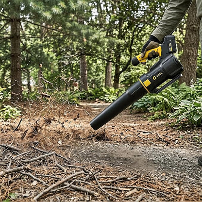 GarveeTech Electric Leaf Blower, 650CFM & 200MPH | Cordless Leaf Blower with 4.0Ah Battery, Lightweight Battery Blowers for Lawn, Patio, Yard, Garden, Outdoor