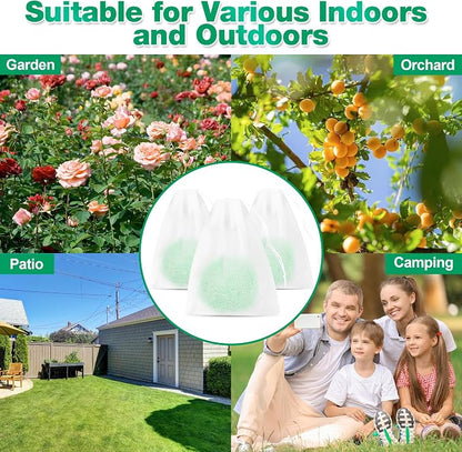 36 Pack Natural Wasp & Bee Repellent, Peppermint Oil Carpenter Bee Repellent for Yellow Jackets, Hornets, Mud Wasp Deterrent for Indoor Outdoor Patio Garden Porch, Pet and Human Safe, 36 Mesh Bags