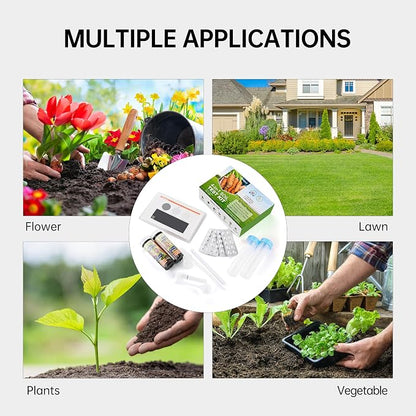AAwipes Soil Test Kit for 4-in-1 pH, Nitrogen(N), Phosphorus(P), Potassium(K) Levels – 40 Tests for Garden, Lawn, Yard & Plant Care – Reliable Nutrient Tester with Sampling Accessories