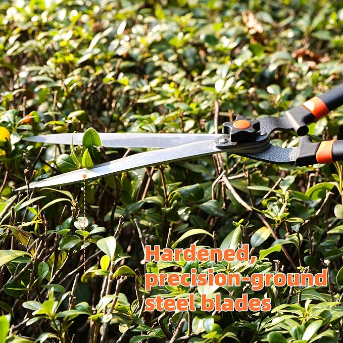 EWPJDK Loppers Hedge Shears & Pruners Combo Set 3-Piece Hedge Clippers, Heavy Duty Tree & Shrub Care Kit for Yard, Lawn & Garden, Professional Branch Cutter Tree Trimmer (Black)