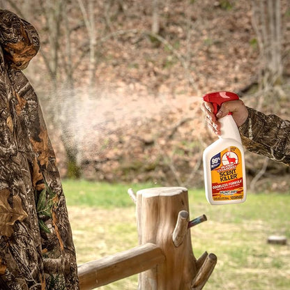 Wildlife Research Center Super Charged Scent Killer Spray & Refill – Odor Eliminator for Hunting – Works After Drying – Odor Control for Clothes & Gear – Hunting Spray (48 FL OZ Combo)
