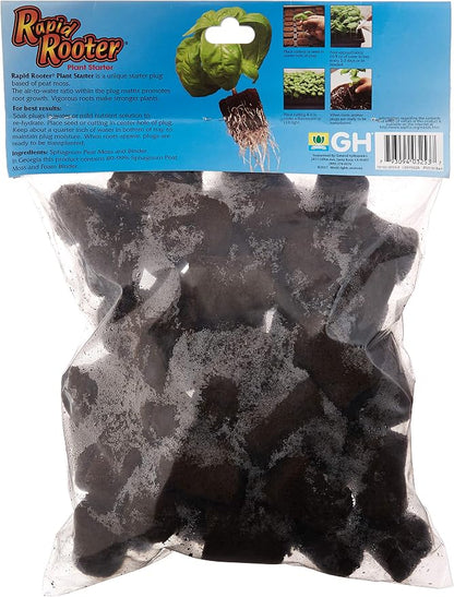 General Hydroponics GH3253 Rapid Rooter Replacement Plugs 50 Count (Pack of 12)
