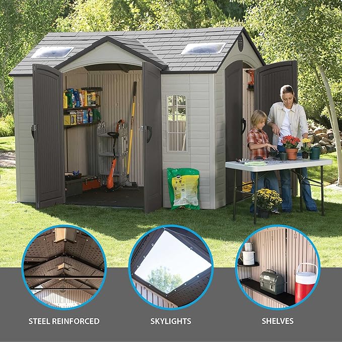 Lifetime 60001 Outdoor Storage Shed, 10 by 8 Feet