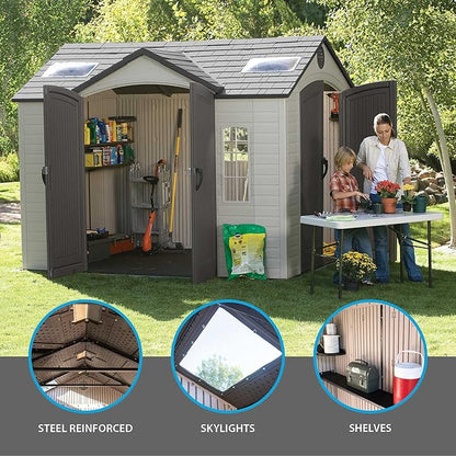 Lifetime 60001 Outdoor Storage Shed, 10 by 8 Feet