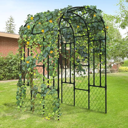 Trellis for Climbing Plants Outdoor - Cucumber Trellis for Raised Bed, Size:71 * 47 * 79 inch, Garden Trellis for Climbing Plants, Cucumber, Vegetable, Tomato, Flowers
