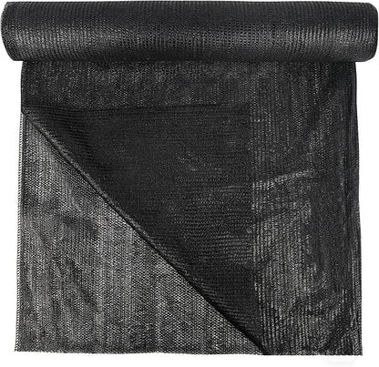 winemana 120x6 FT Outdoor Shade Cloth for Garden & Plants - 70% Large Black Mesh Tarp, UV Resistant Woven Shade Fabric for Greenhouse Farm Row Cover Vegetables Sun Protection Poultry Run