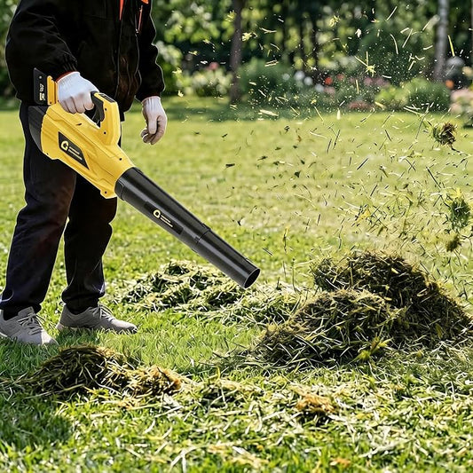 20V Electric Leaf Blower, 700CFM & 250MPH, 18,000 RPM | Battery Leaf Blower, Handheld Blowing for Lawn, Driveway, Small to Medium Yard Cleaning