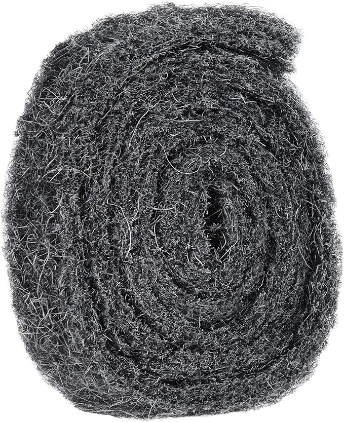 Xcluder Flying & Crawling Bug Barrier, 1" x 48" Stainless Steel Wool Roll, Non Corrosive and Anti-Rust Material Keeps Bugs and Insects Out of Any Building or Home