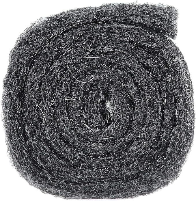 Xcluder Flying & Crawling Bug Barrier, 1" x 48" Stainless Steel Wool Roll, Non Corrosive and Anti-Rust Material Keeps Bugs and Insects Out of Any Building or Home