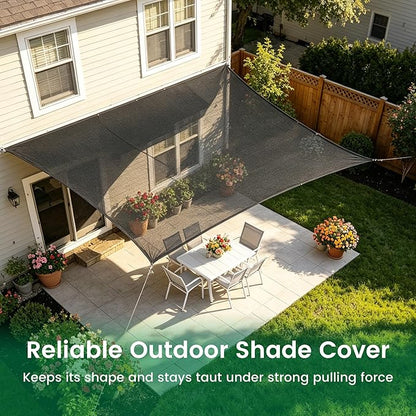 Shade Cloth, 20FT X 30FT 70% Black Outdoor Woven Sun Shade with Grommets, Durable Breathable Netting Shading Antifreezing for Patio, Garden, DIY Home, Plants Cover, Greenhouse, Dog Kennel