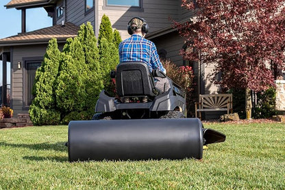 Agri-Fab 18 in x 48 in Tow Behind Poly Lawn Roller for Lawn and Garden Tractors, 550 lb Water Capacity, Made in USA